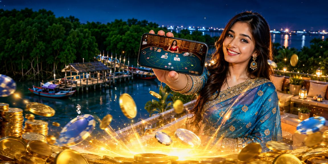 খুলনায় বাংলাদেশি মডেলের সাথে h610 বাকারাত গেমের দৃশ্য